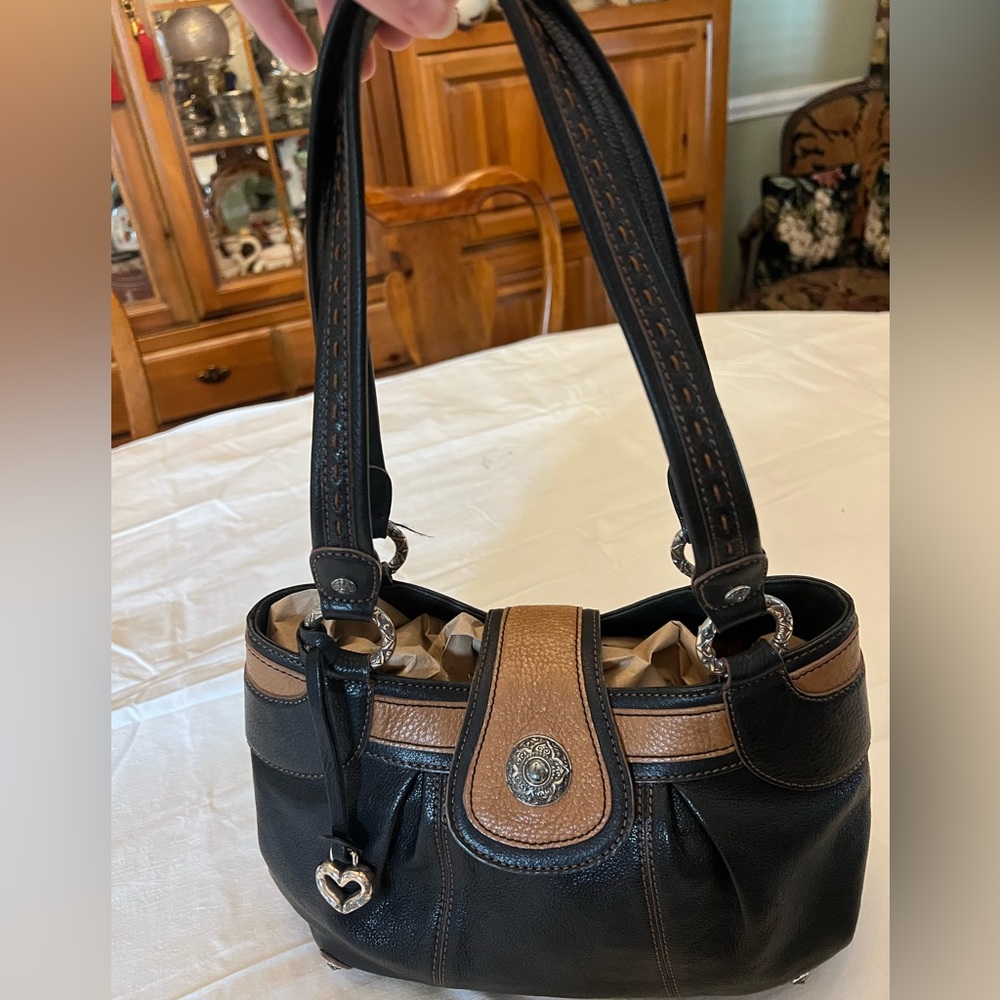 Real Leather Brighton Satchel Purse